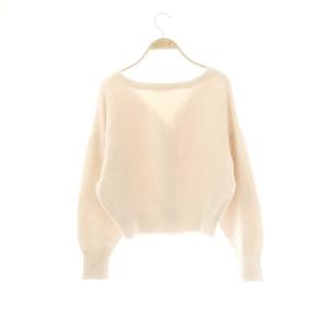 SNIDEL ラクーンニットカーディガン ウール混 アンゴラ混 F ライトピンク /MI OS