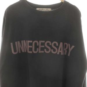 REMI RELIEF LONGSLEEVE T UNNECESSARY トップス Tシャツ カットソー 長袖 チャコールグレー