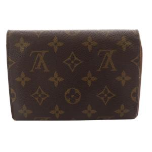 LOUIS VUITTON ポルトトレゾール・エテュイパピエ 三つ折り財布 茶色 ブラウン M61202 /SR36 OH