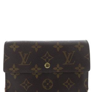 LOUIS VUITTON ポルトトレゾール・エテュイパピエ 三つ折り財布 茶色 ブラウン M61202 /SR36 OH