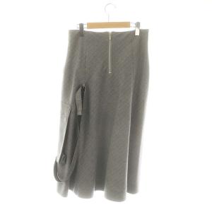 sacai 23AW チョークストライプ ストラップ付き スカート ロング 3 XL グレー /SY OS