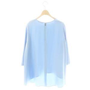 YOKO CHAN YOKOCHAN 8分袖ブラウス チュニック 38 水色 /MI OS