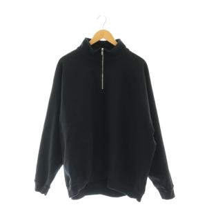 25SS QUARTER ZIP PULLOVER 1 ブラック