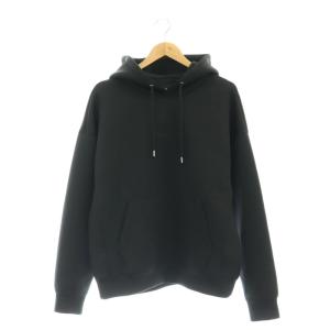 ボンディング プルオーバー パーカー ダンボールニット 4 黒 /MI OS AD