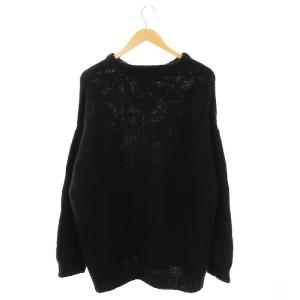 1PIU1UGUALE3 ブロックチェック カシミヤ ニット 3 ブラック