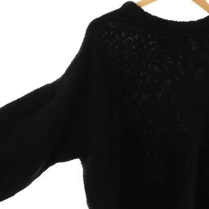 1PIU1UGUALE3 ブロックチェック カシミヤ ニット 3 ブラック