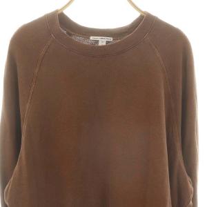 JAMES PERSE バックパイル ラグランスリーブプルオーバー カットソー 長袖 1 ブラウン /HK OS