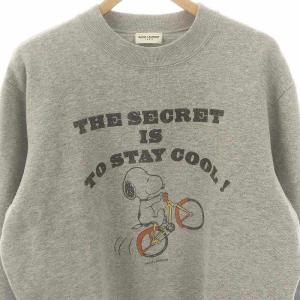 SAINT LAURENT PARIS ×PEANUTS スウェット グレー