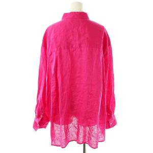 MILA OWEN MILAOWEN ポケットデザインオーバーリネンシャツ 長袖 F ピンク /DO OS