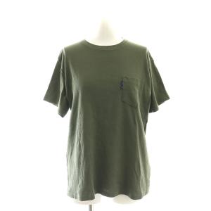 POCKET TEE HARD TWIST カットソー Tシャツ 半袖 バックプリント 01 S カーキ