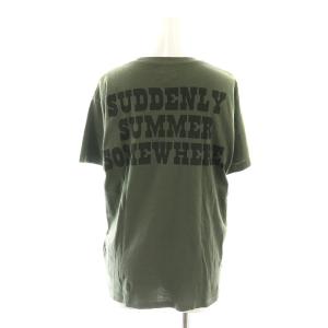 MADISONBLUE POCKET TEE HARD TWIST カットソー Tシャツ 半袖 バックプリント 01 S カーキ