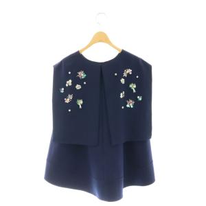 Chesty ビジュースパークル トップス ブラウス ノースリーブ 0 ネイビー /DF OS