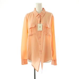 シルクシャツ S サーモンピンク /MI OS
