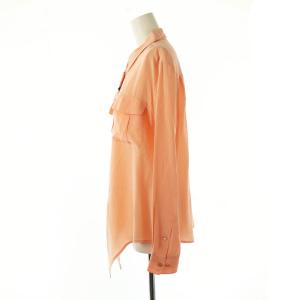 EQUIPMENT シルクシャツ S サーモンピンク /MI OS
