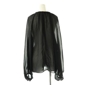 EVERYDAY I LIKE 23SS Sheer ブラウス シアー 黒 /MI OS