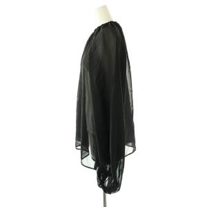 EVERYDAY I LIKE 23SS Sheer ブラウス シアー 黒 /MI OS