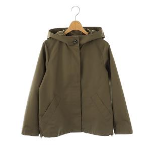 24SS CLUNY フーデッドショートブルゾン フードジャケット 34 カーキグレー /DF OS