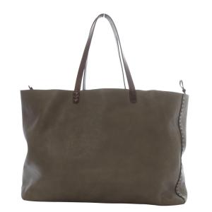 HENRY CUIR トートバッグ グレー