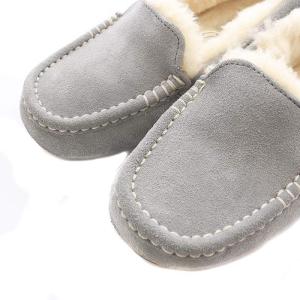 UGG australia アンスレー モカシン スリッポン ドライビングシューズ スエード US6 23cm グレー 3312 /SB