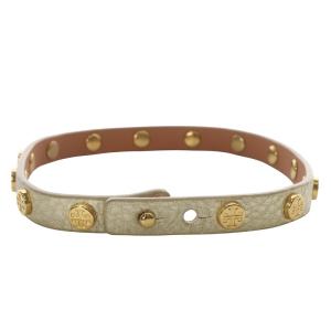 TORY BURCH チョーカー ブレスレット ロゴ スタッズ レザー ゴールド色 /YO17