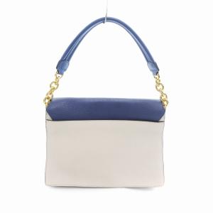 FURLA DIVA ハンドバッグ ショルダー 2WAY レザー 青系 ベージュ /UO