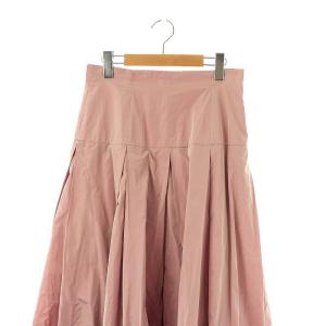 IENA ラブークル LA BOUCLE 24SS ポリエステルタフタボリュームスカート フレアスカート 38 スモークピンク