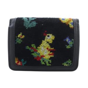 ハイジ 三つ折り財布 切替 黒 ブラック /SR27