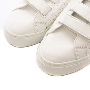 NO NAME ベロクロスニーカーローカット レザー FR37 23.5cm 白 ホワイト AR-01230 C01100