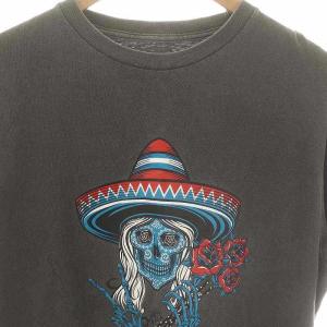 STANDARD CALIFORNIA アナザーヘブン メキシカンスカル Tシャツ カットソー 半袖 M グレー /AT OS