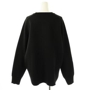 Framework 23AW W/P ダブルニットプルオーバー セーター ブラック /DO OS