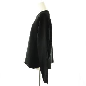 Framework 23AW W/P ダブルニットプルオーバー セーター ブラック /DO OS