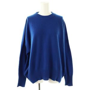 23AW カシミヤクルーネックプルオーバー ニット セーター F ブルー /DO OS