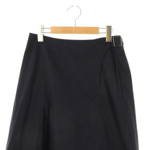 Y's ベルテッドデザイン ロングスカート フレア マキシ ロング 1 紺 ネイビー /AT OS SH