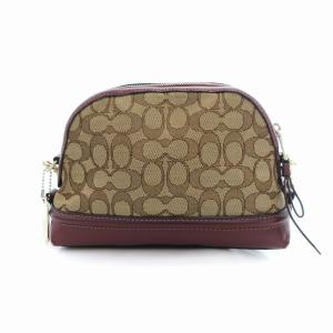 COACH F38113 ELVT SG IVIE XBODY シグネチャー ショルダーバッグ キャンバス ベージュ