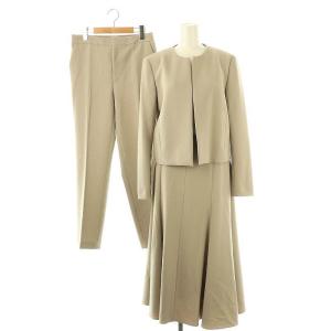 23AW セットアップ スーツ ジャケット パンツ スカート 4 6 ベージュ /HK OS