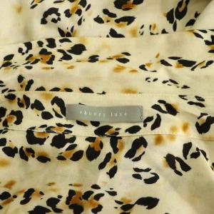 theory luxe 22AW LEOPARD PRINT JILL ボウタイ ブラウス 長袖 レオパード柄 シルク混 38