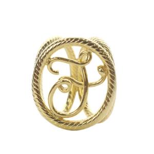 スカーフリング ゴールド色