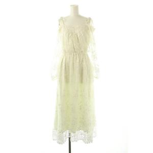 レースオフショルワンピース F 白 /MI OS