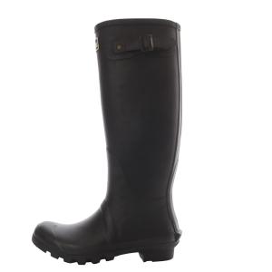 Barbour Bede サイドストラップ レインブーツ 長靴 ロング ローヒール 5 ブラック /YO18