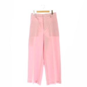 スーパー140sトロピカル ペインター パンツ ストレート ウール 36 ピンク /AT OS