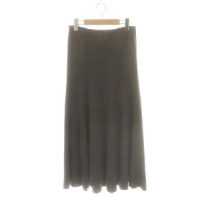 24AW BOND リブ フレアスカート F 茶 ブラウン 24-060-500-4010-3-0 /AQ
