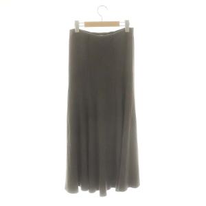 MUSE de Deuxieme Classe 24AW BOND リブ フレアスカート F 茶 ブラウン 24-060-500-4010-3-0 /AQ