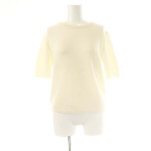 24AW カシミヤコンパクトハーフスリーブニット セーター オフホワイト /DO OS