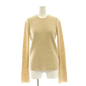 24SS BOND RIB プルオーバー ニット カットソー リブ ウール ライトベージュ /DO OS