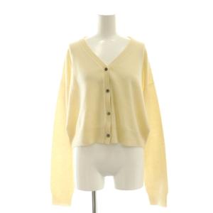 the BEAUTIFUL カシミヤカーディガン ニット Vネック F アイボリー /DO OS