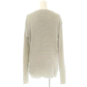 L'Appartement Border Rib LongSLEEVE T-SHIRT ロンT カットソー ボーダー ブラック オフホワイト