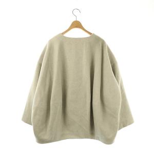 BEARDSLEY 24AW 後ろぷっくりウールショートコート 1 グレー