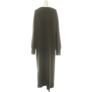 L'Appartement Knit Dress ワンピース マキシ ロング 長袖 F カーキ /AT OS