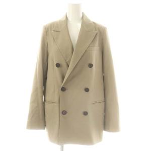 MILA OWEN MILAOWEN 23SS セットアップスーツ ピークドラペルダブルジャケット ハーフパンツ 0 1 ベージュ /DO OS