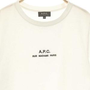 A.P.C. ロゴ Tシャツ カットソー 半袖 XS ホワイト /HK OS